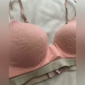Pink Victoria’s Secret bra